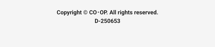 Copyright © CO-OP. All rights reserved.
D-250653