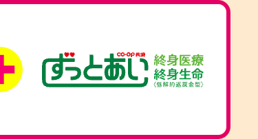 co-op
ト ずっとあい焼の空席
終身医療
終身生命
低解約返戻金型〉